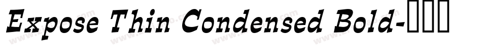 Expose Thin Condensed Bold字体转换